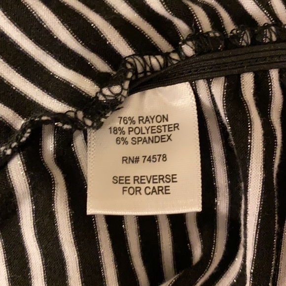 Cache NWOT Crystal Embellished Striped Top With Ruched Sides - Picture 12 of 16